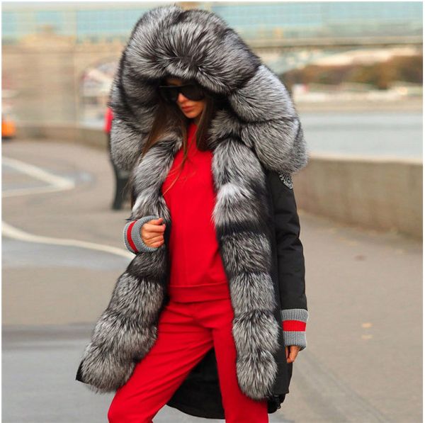 fur collar warm womens down winter hooded long sleeve slim casual women parkas fashionable designer outerwear, Black
fur collar warm womens down winter hooded long sleeve slim casual women parkas fashionable designer outerwear, Black