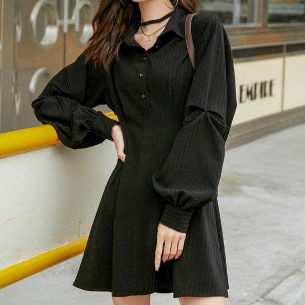 casual dresses spring autumn for women fashion long lantern sleeve empire v-neck high streetwear a-line dress elegant vestidos, Black;gray
casual dresses spring autumn for women fashion long lantern sleeve empire v-neck high streetwear a-line dress elegant vestidos, Black;gray