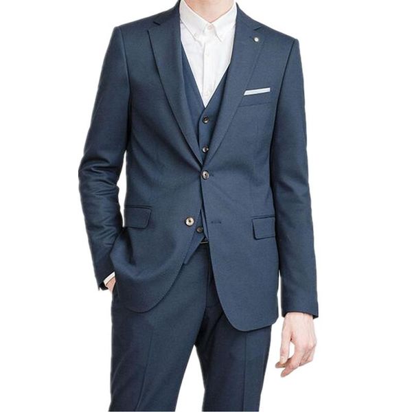 men's suits & blazers business men formal custom made dark blue notched lapel for wedding slim fit (jacket+pants+vest), White;black
men's suits & blazers business men formal custom made dark blue notched lapel for wedding slim fit (jacket+pants+vest), White;black