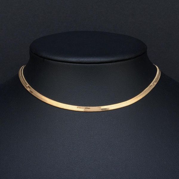 choker gold silver color for women party wear jewelry chic flat snake bone herringbone elegant chain necklace, Golden;silver
choker gold silver color for women party wear jewelry chic flat snake bone herringbone elegant chain necklace, Golden;silver