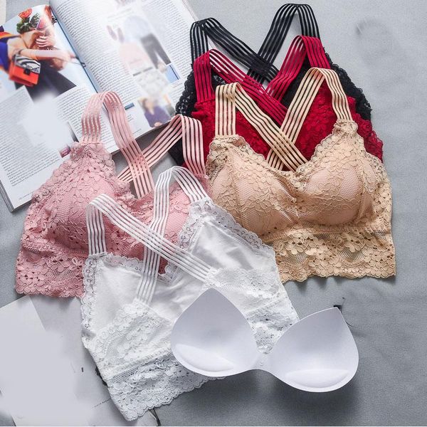 women lace strap lace bras tube unederwear tank fashion thin underwear bra for women bralette high quality, Black;white
women lace strap lace bras tube unederwear tank fashion thin underwear bra for women bralette high quality, Black;white