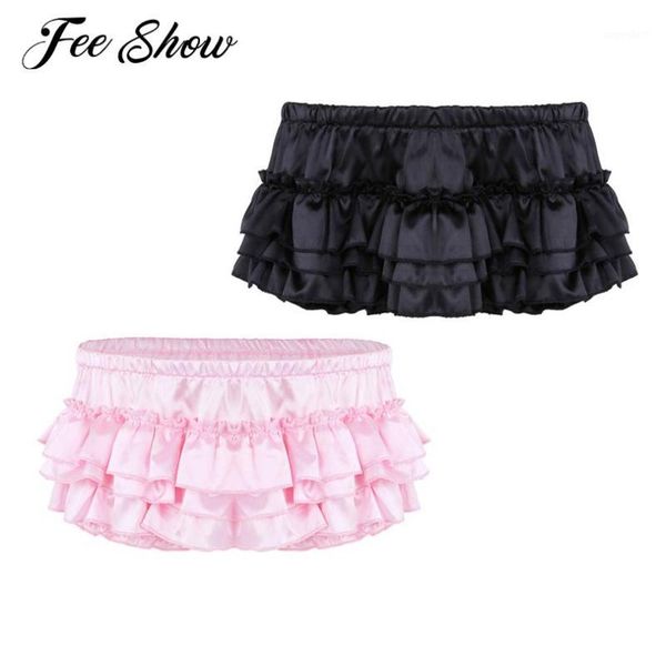 mens lingerie soft shiny sissy briefs satin ruffled bloomer tiered skirted panties sissy briefs good stretchy underwear panties1, Black;white
mens lingerie soft shiny sissy briefs satin ruffled bloomer tiered skirted panties sissy briefs good stretchy underwear panties1, Black;white