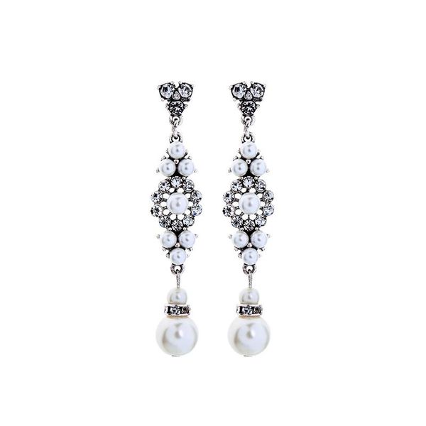 kiss me simple simulated pearls earrings for party new popular elegant fashion women jewelry accessories, Silver
kiss me simple simulated pearls earrings for party new popular elegant fashion women jewelry accessories, Silver