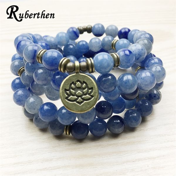 ruberthen new arrival design women`s mala beads bracelet vintage blue aventurine quartz yogi bracelet necklace lotus bracelet y200730, Black
ruberthen new arrival design women`s mala beads bracelet vintage blue aventurine quartz yogi bracelet necklace lotus bracelet y200730, Black