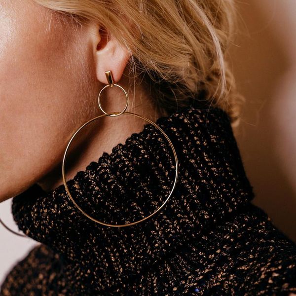 hoop & huggie 2021 trendy exaggerated super big earrings smooth large circle for women statement jewelry boucles d'oreilles, Golden;silver
hoop & huggie 2021 trendy exaggerated super big earrings smooth large circle for women statement jewelry boucles d'oreilles, Golden;silver