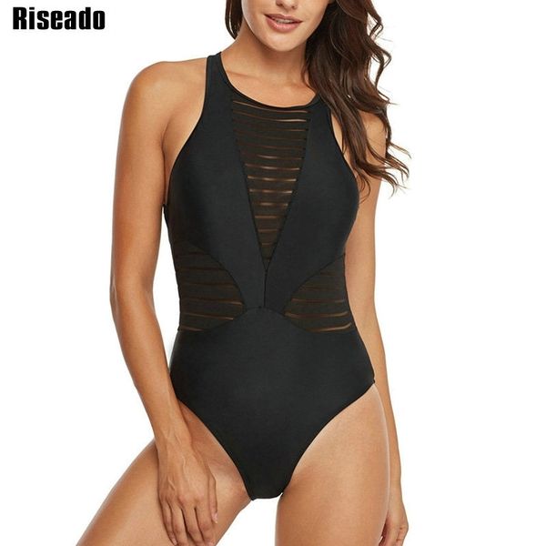 riseado swimsuit women halter one piece swimwear female cut out mesh beach wear monokini backless bathing suits y200319, White;black
riseado swimsuit women halter one piece swimwear female cut out mesh beach wear monokini backless bathing suits y200319, White;black