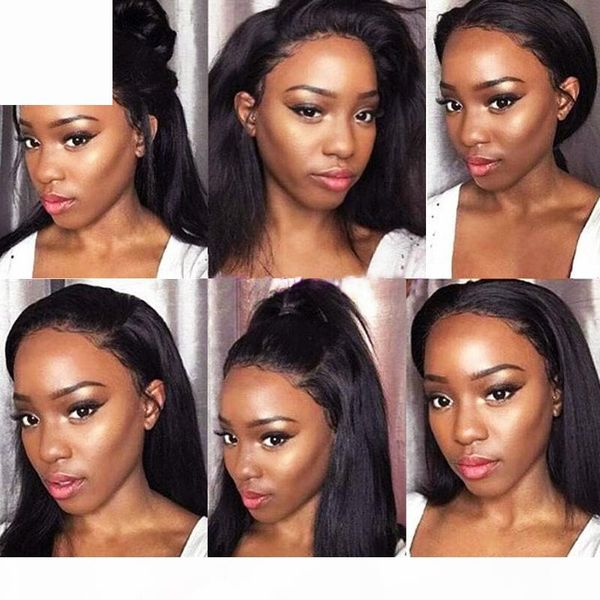 glueless full lace human hair wigs with pre plucked baby hair brazilian yaki straight human hair wigs for women black wig remy full lace wig, Black;brown
glueless full lace human hair wigs with pre plucked baby hair brazilian yaki straight human hair wigs for women black wig remy full lace wig, Black;brown