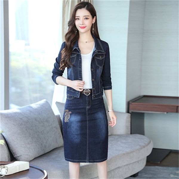 korean jean for woman of two pieces denim jacket and skirt femme deux suit parts 5brg, White
korean jean for woman of two pieces denim jacket and skirt femme deux suit parts 5brg, White