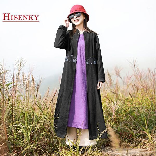 hisenky winter woolen jacket women retro long dust coat 2020 autumn black slim ethnic wool overcoat elegent trench coat1, Tan;black
hisenky winter woolen jacket women retro long dust coat 2020 autumn black slim ethnic wool overcoat elegent trench coat1, Tan;black