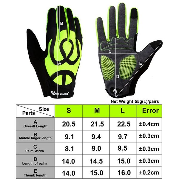 west biking велоспорт перчатки full finger сенсорный экран велосипедные перчатки ветрозащитный силикагель мужчины женщины mtb дорожные байк, Black
west biking велоспорт перчатки full finger сенсорный экран велосипедные перчатки ветрозащитный силикагель мужчины женщины mtb дорожные байк, Black