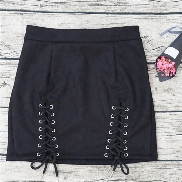 summer new outdoor openwork deer suede bandage skirt style fashion womens tight high waist skirt elastic short, Black
summer new outdoor openwork deer suede bandage skirt style fashion womens tight high waist skirt elastic short, Black