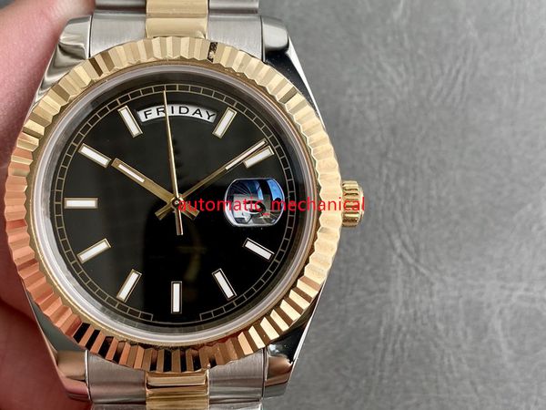black dial u1 factory 40mm mens watch day-date 228238 stainless steel automatic mechanical 904l sapphire luxury wristwatches ar216, Slivery;brown
black dial u1 factory 40mm mens watch day-date 228238 stainless steel automatic mechanical 904l sapphire luxury wristwatches ar216, Slivery;brown