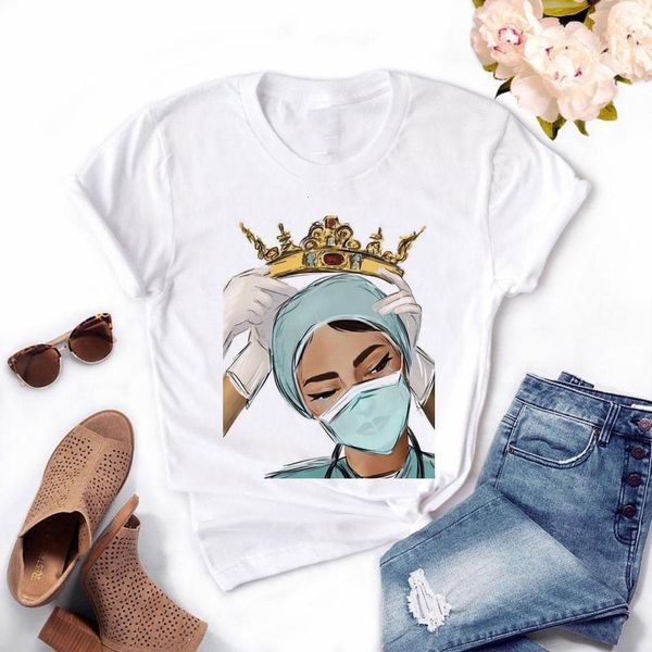 2021 women's nurse queen t-shirts girl summer 90s ullzang harajuku ture hero cropped t shirt drop ship, White
2021 women's nurse queen t-shirts girl summer 90s ullzang harajuku ture hero cropped t shirt drop ship, White