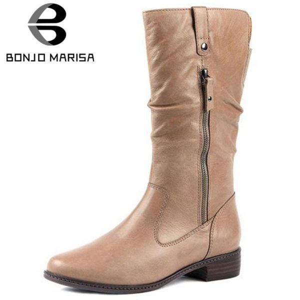 bonjomarisa elegant pleated boots low heel mid-calf boots women 2020 autumn concise office shoes woman, Black
bonjomarisa elegant pleated boots low heel mid-calf boots women 2020 autumn concise office shoes woman, Black