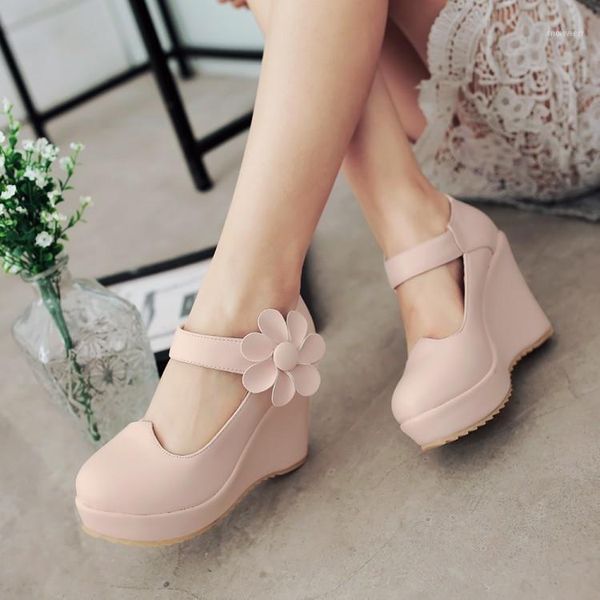 10cm sweet princess pink purple pumps student high heel flower wedges women shoes1, Black
10cm sweet princess pink purple pumps student high heel flower wedges women shoes1, Black