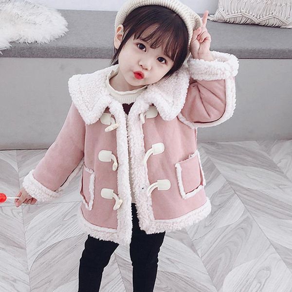 fashion girls outerwear winter suede jacket baby jacket for girls horn button coats children thick jackets 2-8 years kids, Blue;gray
fashion girls outerwear winter suede jacket baby jacket for girls horn button coats children thick jackets 2-8 years kids, Blue;gray