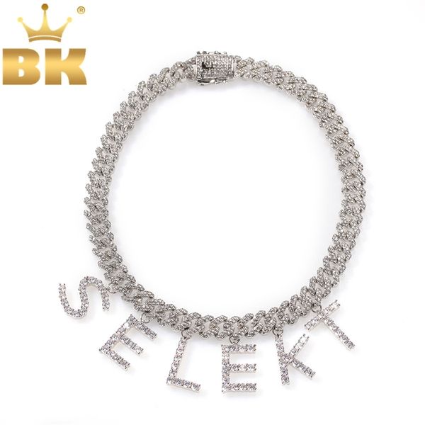 the bling king initial letters pendant a- z 12mm cuban chain for men and women diy letters gift necklaces hiphop jewerly 201014, Silver
the bling king initial letters pendant a- z 12mm cuban chain for men and women diy letters gift necklaces hiphop jewerly 201014, Silver