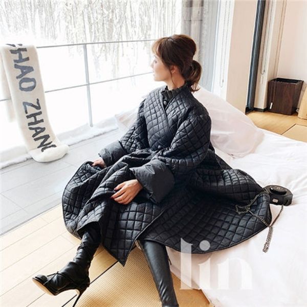 winter classic cool diamond lattice coat women loose cotton coat long quilted cotton coat fashion jacket women winter jacket 201029, Black
winter classic cool diamond lattice coat women loose cotton coat long quilted cotton coat fashion jacket women winter jacket 201029, Black