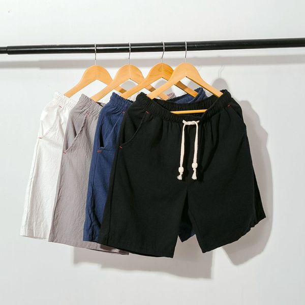 new casual cotton and hemp capris men's beach middle pants summer fashion linen shorts slim, White;black
new casual cotton and hemp capris men's beach middle pants summer fashion linen shorts slim, White;black