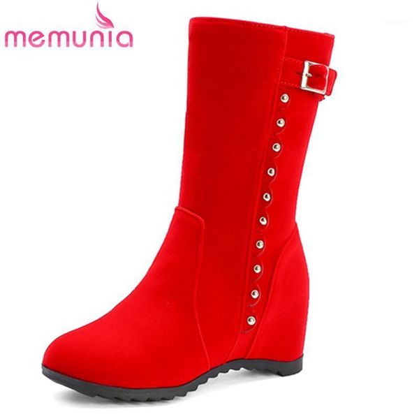 boots memunia 2021 fashion wedges shoes women rivet buckle round toe autumn winter ankle woman big size 431, Black
boots memunia 2021 fashion wedges shoes women rivet buckle round toe autumn winter ankle woman big size 431, Black