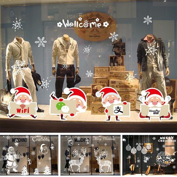 50*70cm pvc christmas window stickers 2021 new year santa claus deer xmas tree snowflake wall ornaments
50*70cm pvc christmas window stickers 2021 new year santa claus deer xmas tree snowflake wall ornaments