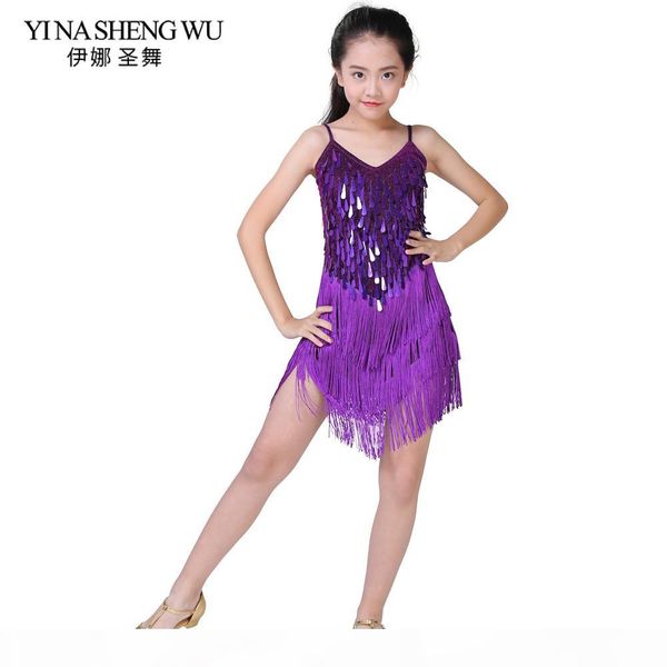 2019 children latin dance dress tassel girls latin dance competition dress drip sequin fringe clothes performance clothes, Black;red
2019 children latin dance dress tassel girls latin dance competition dress drip sequin fringe clothes performance clothes, Black;red