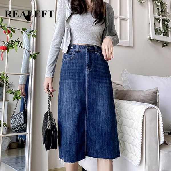 realeft 2020 new autumn wrap denim midi skirts women classic elastic wasit jeans back split straight a-line pencil skirt female, Black
realeft 2020 new autumn wrap denim midi skirts women classic elastic wasit jeans back split straight a-line pencil skirt female, Black