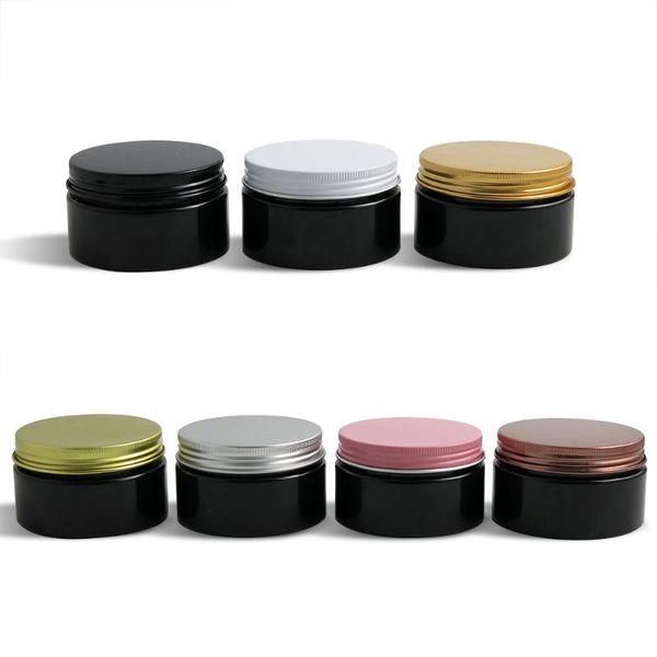 30 x 100g travel empty black cream cosmetic jar 100cc pet conatiner make up tools aluminum lid heavy wall
30 x 100g travel empty black cream cosmetic jar 100cc pet conatiner make up tools aluminum lid heavy wall