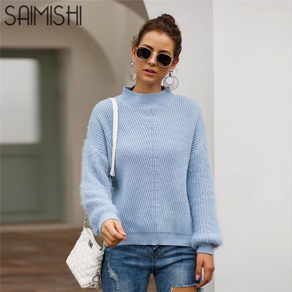 saimishi long sleeve knitted mohair sweaters women autumn winter pullovers ladies o-neck loose casual solid color black jumper1, White;black
saimishi long sleeve knitted mohair sweaters women autumn winter pullovers ladies o-neck loose casual solid color black jumper1, White;black