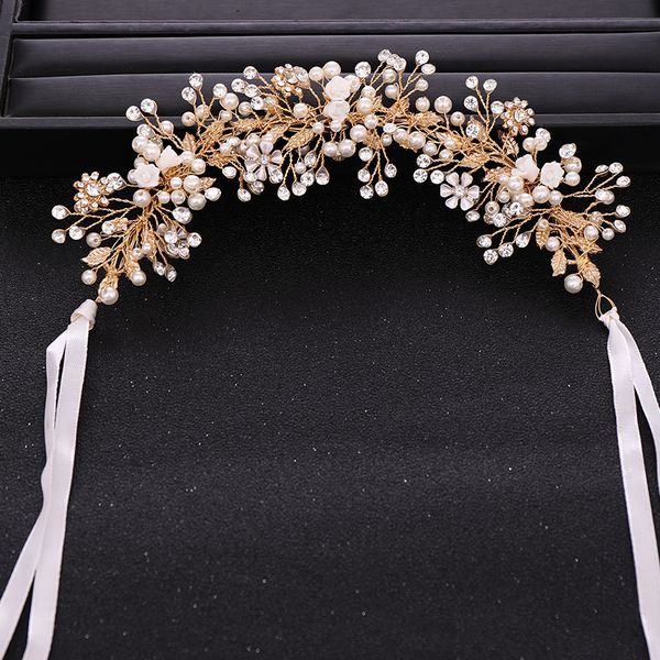 trendy gold crystal headdress bridal tiara hair accessories rhinestone pearl flower headband wedding hair accessories handmade, Slivery;golden
trendy gold crystal headdress bridal tiara hair accessories rhinestone pearl flower headband wedding hair accessories handmade, Slivery;golden