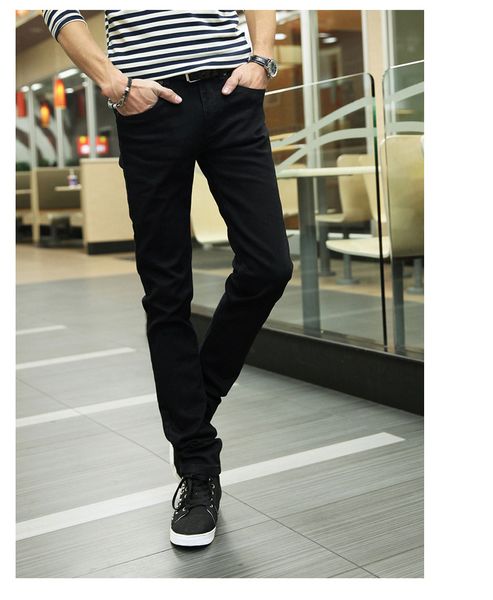 black feet pants youth man han edition cultivate one's morality fashion leisure male jeans tide male black pants, Blue
black feet pants youth man han edition cultivate one's morality fashion leisure male jeans tide male black pants, Blue