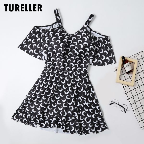 large size swimwear ruffles off shoulder one piece swimsuit woman black conservative swimdress tummy control female bathing suit y200824, White;black
large size swimwear ruffles off shoulder one piece swimsuit woman black conservative swimdress tummy control female bathing suit y200824, White;black