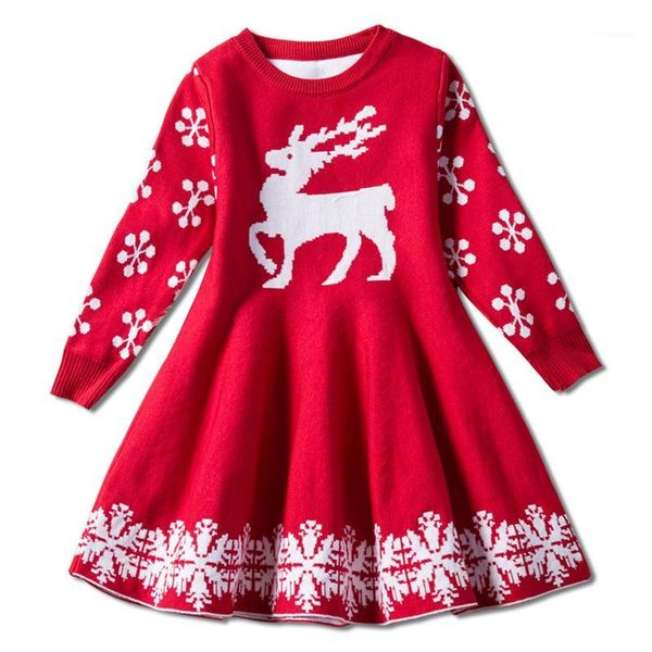 girl's dresses kids for girls long sleeve deer snowflake print dress year costume princess christmas clothes vestidos1, Red;yellow
girl's dresses kids for girls long sleeve deer snowflake print dress year costume princess christmas clothes vestidos1, Red;yellow