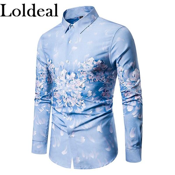 men's casual shirts loldeal mens peony flower shirt social long sleeves fashion flowers 3d print design male light blue slim, White;black
men's casual shirts loldeal mens peony flower shirt social long sleeves fashion flowers 3d print design male light blue slim, White;black