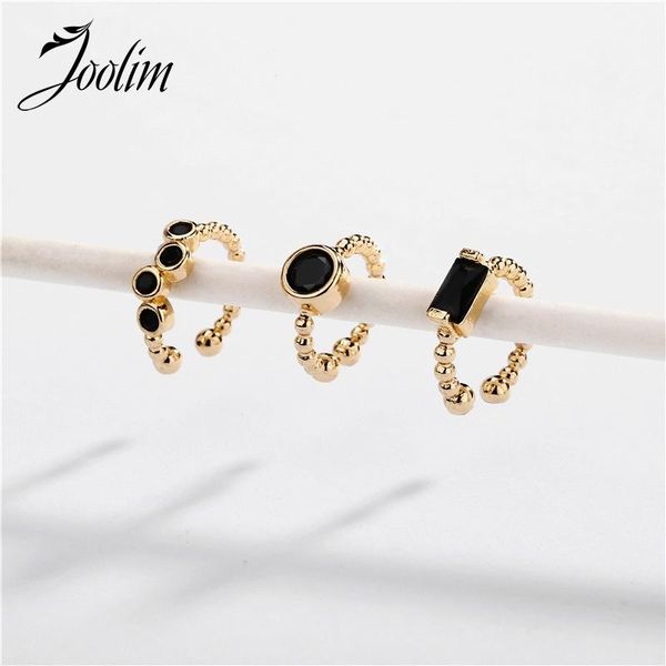 hoop & huggie joolim jewelry wholesale 3pcs/set black clear blue adjustable cooper earrings set, Golden;silver
hoop & huggie joolim jewelry wholesale 3pcs/set black clear blue adjustable cooper earrings set, Golden;silver