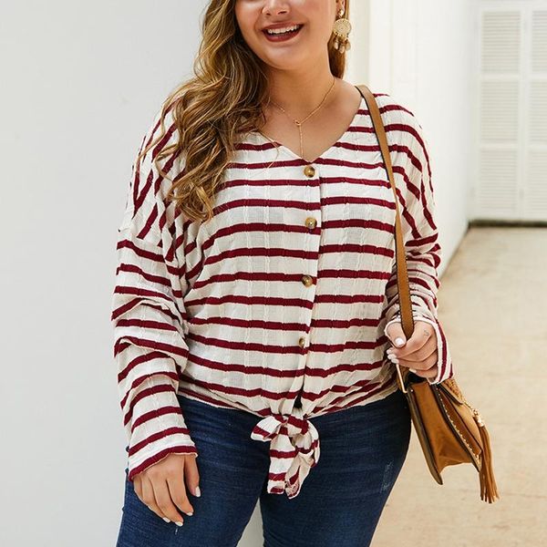 women's knits & tees autumn and winter striped thin sweater 5xl 6xl 7xl 8xl 9xl 10xl bust 158cm v-neck long-sleeved button casual, White
women's knits & tees autumn and winter striped thin sweater 5xl 6xl 7xl 8xl 9xl 10xl bust 158cm v-neck long-sleeved button casual, White