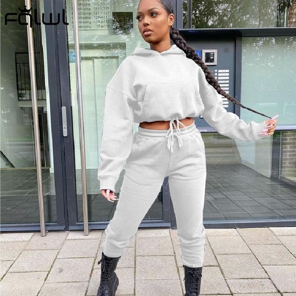 fqlwl streetwear fall 2020 two 2 piece set women outfits oversized hoodies and pants women joggers matching set ladies tracksuit, Gray
fqlwl streetwear fall 2020 two 2 piece set women outfits oversized hoodies and pants women joggers matching set ladies tracksuit, Gray