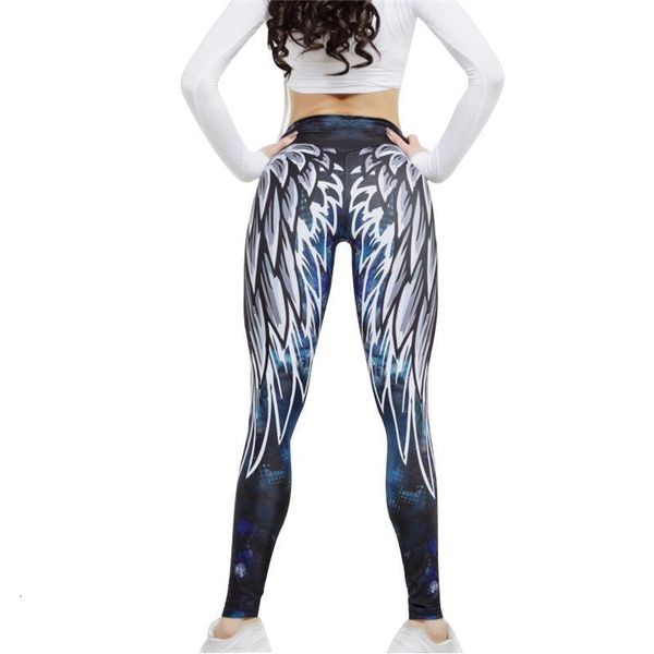 fitness women leggings workout mid waist elastic push up wing print ankle length spandex leggin casual femme leggings, Black
fitness women leggings workout mid waist elastic push up wing print ankle length spandex leggin casual femme leggings, Black