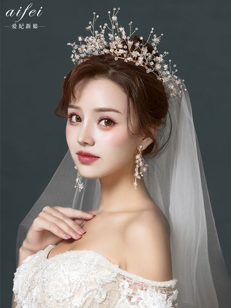 bridal headdress 2020 new forest xianmei super fairy princess crown wedding dress accessories, Silver
bridal headdress 2020 new forest xianmei super fairy princess crown wedding dress accessories, Silver