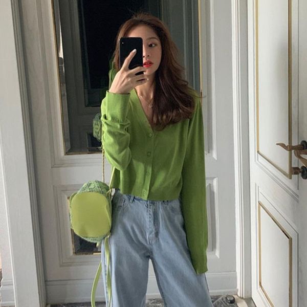 women autumn fashion solid long sleeve v-neck thin blouse sun protection button up knitted blouse, White
women autumn fashion solid long sleeve v-neck thin blouse sun protection button up knitted blouse, White