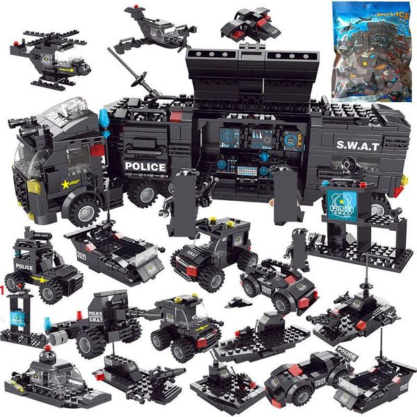 700pcs специальная полиция командирская машина строительные блоки комплекты swat team truck автомобилей diy кирпичи цифры развивающие игрушк
700pcs специальная полиция командирская машина строительные блоки комплекты swat team truck автомобилей diy кирпичи цифры развивающие игрушк