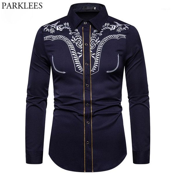 men's fashion embroidered shirt western cowboy shirt men casual slim long sleeve gold striped chemise camisa masculina xxl1, White;black
men's fashion embroidered shirt western cowboy shirt men casual slim long sleeve gold striped chemise camisa masculina xxl1, White;black