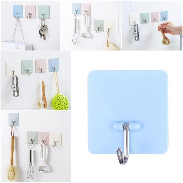 hooks & rails plastic bathroom bedroom kitchen wall adhesive hanger for hanging coats towels hats (blue)1
hooks & rails plastic bathroom bedroom kitchen wall adhesive hanger for hanging coats towels hats (blue)1