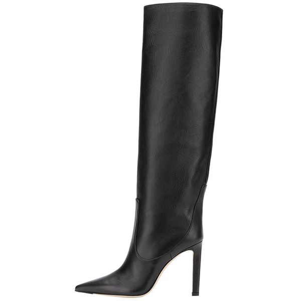 there 2021 new are high-heeled women's stiletto, pointy beak, party boots, high heels. ytr3, Black