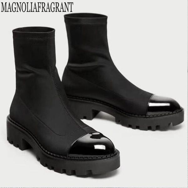 new fashion female mid calf sock boot chunky mid heel stretch knit bootie elastic round head lady boots women y268, Black
new fashion female mid calf sock boot chunky mid heel stretch knit bootie elastic round head lady boots women y268, Black