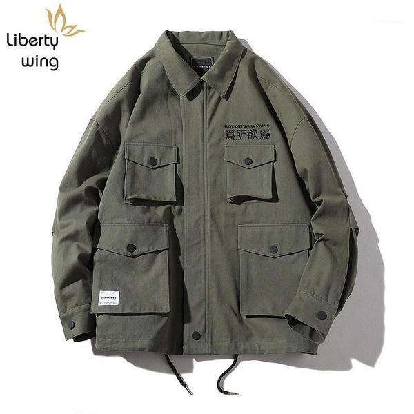 autumn new embroidered multi-pockets men high street casual army green work jacket loose fit long sleeve outwear m-2xl1, Black;brown
autumn new embroidered multi-pockets men high street casual army green work jacket loose fit long sleeve outwear m-2xl1, Black;brown