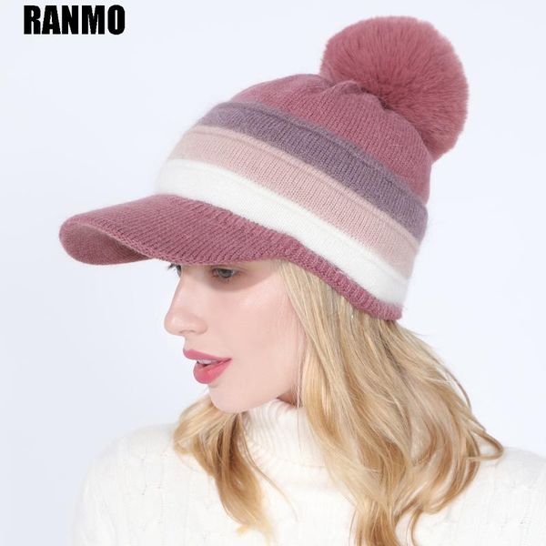 beanie/skull caps ranmo women winter knitted hats fashion stripes wool beanie cap plus velvet thicken girls skullies female casual warm hat, Blue;gray
beanie/skull caps ranmo women winter knitted hats fashion stripes wool beanie cap plus velvet thicken girls skullies female casual warm hat, Blue;gray