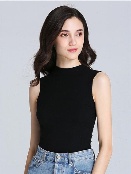 elegant women fit t shirt sleeveless tees modal soft basic shirt fashion lady aesthetic turtleneck t shirt summer 2021, White
elegant women fit t shirt sleeveless tees modal soft basic shirt fashion lady aesthetic turtleneck t shirt summer 2021, White