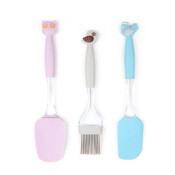 spot silicone barbecue three-pieces set pack plastic handle cartoon animal cover printing butter shovel kitchen scraper butter brush
spot silicone barbecue three-pieces set pack plastic handle cartoon animal cover printing butter shovel kitchen scraper butter brush