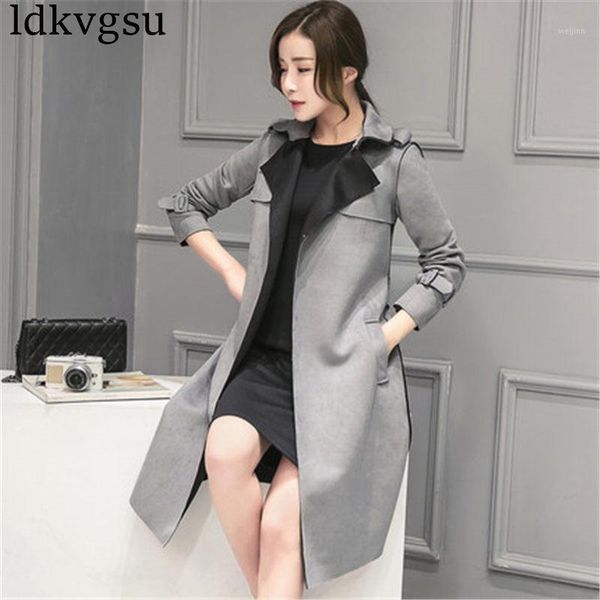 2019 new fashion spring autumn women faux suede trench coat ladies slim belt windbreaker women plus size outerwear female a7501, Tan;black
2019 new fashion spring autumn women faux suede trench coat ladies slim belt windbreaker women plus size outerwear female a7501, Tan;black